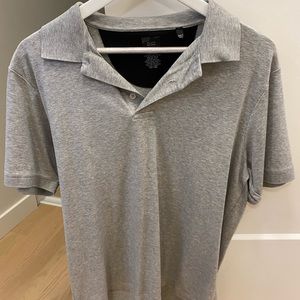 Saks Fifth Avenue Polo Gray Men's T-shirt
